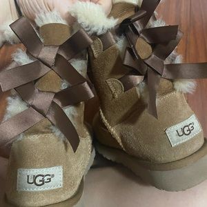 UGG australia brown bailey bow boots